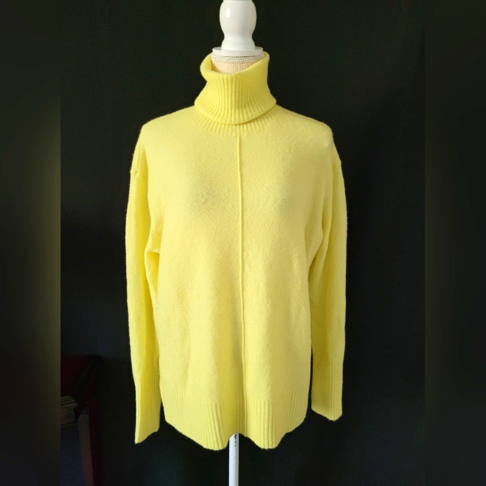Athleta merino extra fine wool turtleneck sweater